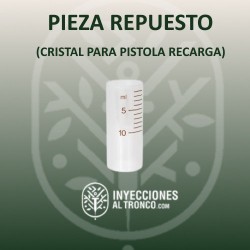 Pieza repuesto jeringa dosificadora CRISTAL